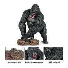 Новая модель фигурки Gorilla, коллекционная реалистичная модель животного, игрушка, детская фигурка, пластиковая фигурка Gorilla, коллекционный подарок для детей 2024 - купить недорого