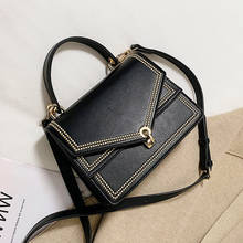 Vintage Square Tote bag 2020 Fashion New High Quality PU Leather Women's Designer Handbag Rivet Lock Shoulder Messenger Bag 2024 - buy cheap