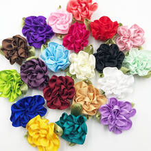 20 pcs Handmade Ribbon Flowers Wedding Decorations Sewing Appliques Crafts A068 2024 - buy cheap