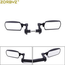 ZORBYZ Motorcycle Black 7/8" 22mm Adjustable 360 Rotate Folding Aluminum Handle Bar End Rearview Side Mirror For Honda Yamaha 2024 - buy cheap