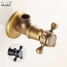 1/2" x 1/2"Antiuqe Brass Angle Stop Valve Filling For Faucet and Toilet Triangle Valves Water Stop Faucet Replacement Parts ML98 2024 - buy cheap