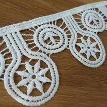 6cm Width White Milk silk Embroidered lace Special lace Sewing lace  DIY Fabric Garment Wedding Sewing Accessories 2024 - buy cheap