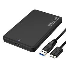 HDD чехол 2,5 дюйма SATA к USB3.1 Gen2 Type-C/ USB3.0 SSD адаптер для 7 мм USB C коробка для жесткого диска внешний HDD корпус 2024 - купить недорого