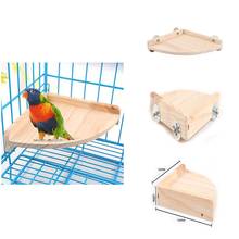 2cps Bird Toys Pet Bird Parrot Wood Platform Stand Rack Toy, Hamster Branch Perches For Bird Cage Toys 2024 - buy cheap