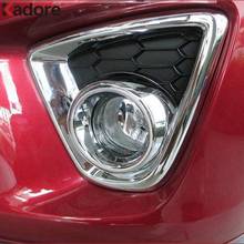 Cubierta cromada para luz antiniebla delantera de coche, embellecedor de marco de luz antiniebla, accesorios para Mazda CX-5, CX5, 2012, 2013, 2014, 2015 2024 - compra barato