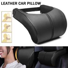 1PCS PU Leather Auto Car Neck Pillow Memory Foam Pillows Neck Rest Seat Headrest Cushion Pad Hot Sale High Quality 2024 - buy cheap