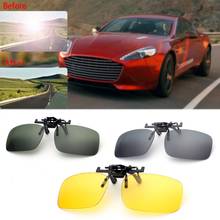 Clip On Sunglasses Driving Night Vision Lens Sun Glasses Male Anti-UVA For Men Women With Case & Glasses Cloth 2024 - buy cheap