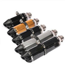 38-51mm Motorcycle Exhaust Modify Carbon Fiber Look Motocross Exhaust Muffler Pipe For FZ6 CBR250 CB600 MT07 ATV Dirt Pit Bike 2024 - buy cheap