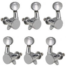 A set of 3R3L Chrome Locked Guitar String Tuning Pegs keys Tuners Machine Heads for Acoustic Electric Guitar accessories parts 2024 - buy cheap
