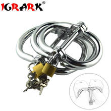 Erotic Metal Sex Handcuffs With Keys Sex Tools Toys for Couples adults Ankle Cuff Hand Restraint BDSM Bondage Slave Intimate Toy 2024 - buy cheap