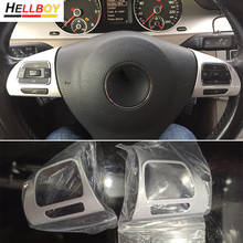 Car Steering Wheel Controls Button Trim Cover Sticker For VW Passat B7 CC EOS GOLF 6 MK6 Volkswagen Jetta Tiguan Touran Sharan 2024 - buy cheap