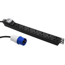 Regleta PDU con interruptor de aire, enchufe Industrial de 3 pines, cable extendido de 2M, enchufe adaptador británico, carcasa de aleación de aluminio, 16/32A 2024 - compra barato