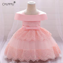 Baby Girls Princess Dresses For Baby 1st Year Birthday Dress Elegant Flower Infant Baby Christening Party Dress Newborn Clothes 2024 - buy cheap