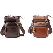 Men Vintage PU Leather Shoulder Bag Crossbody Small Messenger Satchel Business Bags M6CC 2024 - buy cheap