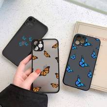 Fly butterfly art fashion pattern luxury Phone Cases matte transparent  For iphone 7 8 11 12 plus mini x xs xr pro max cover 2024 - buy cheap
