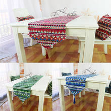 Camino de mesa doble estilo del sudeste asiático, mesa de cama con bandera de escritorio y tela textil para el hogar, artículo Original, 32x180cm 2024 - compra barato