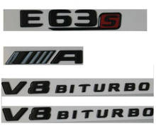 Gloss Black Letters E63s FOR AMG V8 BITURBO Badges Emblems for Mercedes W213 2024 - buy cheap