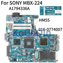 Laptop Motherboard Para SONY Vaio VPCEB MBX-224 VPC-EB HD4500 Mainboard A1794336A M961 1P-0106J01-8011 HM55 216-0774007 DDR3 2024 - compre barato
