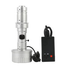 30-180X увеличение 3D оптический парфокальный объектив встроенное освещение для микроскопа камеры Трехмерное вращение наблюдения 2024 - купить недорого