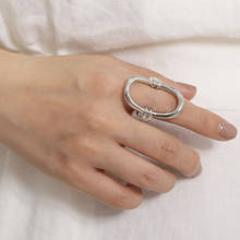 Anillos de círculo geométrico huecos únicos Vintage Punk para mujer anillos de nudillos de dedo índice de Metal simples para amantes de la joyería regalo XR2734 2024 - compra barato