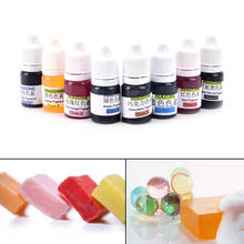 8 cores artesanal sabão tintura pigmentos corante toolkit materiais feitos à mão base de sabão cor pigmento líquido 5ml 2024 - compre barato