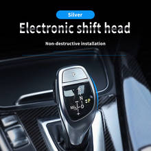 Car gear shift knob decoration for BMW E60 E90 E93 E81 E87 E84 E92 3 5 series carbon fiber color lever stick covers trim sticker 2024 - buy cheap