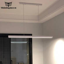 Modern Minimalist Cord LED Pendant Iights Nordic Black Aluminum Kitchen Lights Hanging Restaurant Study Bedroom Pendant Lamp 2024 - buy cheap