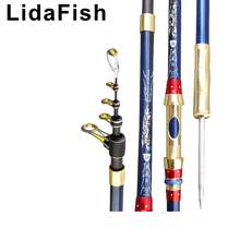 LidaFish brand light and hard carbon sea fishing rod 2.4-4.5 M telescopic self-contained fishing supplies long shot fishing rod 2024 - buy cheap