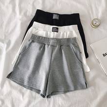 Black Sport Shorts 2021 New Women Loose High Waist Casual Style Pockets Short Sweatpants Ladies Summer Short Feminino Gray 2024 - buy cheap