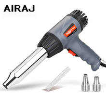 AIRAJ-pistola de calor de temperatura ajustable, soplete de soldadura de plástico pequeño, boquilla PPR para soldar PVC, herramienta de soldadura de parachoques de coche 2024 - compra barato