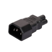 IEC 320 C14 to C5 , C5 to C14 AC adapter pdu UPS plug female Power adapter PLUG CONVERTER  Modification of power adapter 2024 - compre barato