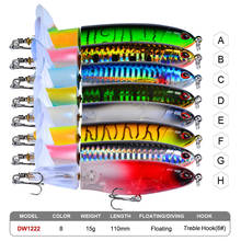 Propeller tractor hard bait 15G 11CM lure lure floating water pencil lure lure Rotating Tail Variant Colors 2024 - buy cheap