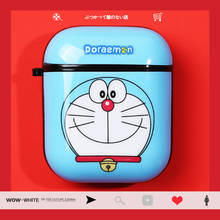 Japan Cute Cartoon Doraemon Ultra-thin Headphone Cases For Apple Airpods 1/2 Silicone Soft Silicone Soft Protection Skin Cover 2024 - buy cheap