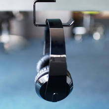 Sticker Acrylic Headphone Bracket Wall Mounted Headset Holder Hanger Under Desk Hook Earphone Sticky Display Stand 2024 - buy cheap
