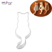 Stainless Steel Cute Cat Cake Cutter Mold Fondant Cookie Moulds Birthday Christmas Cake Decorations Tools DIY Baking Mold S7041 2024 - buy cheap