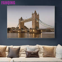 Pintura de diamantes 5D para decoración del hogar, bordado completo de diamantes de puente de Londres, Inglaterra, mosaico de punto de cruz, manualidades DIY 2024 - compra barato