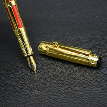 1Pc luxury Business Iraurita Fountain Pen Yongsheng 1168 Metal Golden Clip Ink pen Writing Pens Stationery School Office 2024 - buy cheap