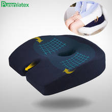 Purenlatex Car Seat Cushion Memory Foam Coccyx Orthopedic Chair Cushion Relief Pain Sciatica For Office Home  Ergonomic Protect 2024 - buy cheap