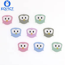Kovict 5pcs Owl Silicone Beads Baby Silicone Teethers Food Grade Pacifier pendant Baby products Silicone Rodents BPA Free 2024 - buy cheap