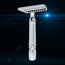 Short Handle Classic Safety Razor Double Edge Mens Shaving Razors Non-slip Handle Shaver 1 Razor  5 blades 2024 - buy cheap