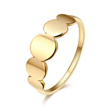 DOTIFI модные золотые и серебряные кольца женские 316L нержавеющая сталь геометрические круглые вечерние подарок E35 2024 - купить недорого