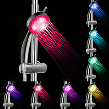 Colorful LED Beautiful  shower Head 7-Color Changing Shower Head No Battery LED Waterfall Shower Head Round Bathroom Showerhead 2024 - buy cheap