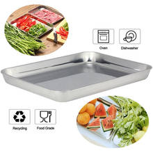Stainless Steel Non-Stick Baking Pan Compact Toaster Oven Pan Tray Ovenware Dishwasher Safe Pie Tray Pizza Pan Bakeware 2024 - buy cheap