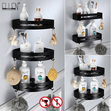 Bathroom Shelf  Corner shelves For bathroom Black Wall Shelf  Triangle Rectangle Bath Accessories ELM1111 2024 - buy cheap