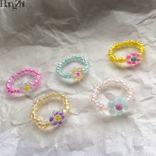 HangZhi-anillos de cristal transparentes para mujer y niña, joyería hecha a mano, colorida, mariposa, verano, 2020 2024 - compra barato