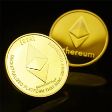 5/10PCS Ethereum Coin Replica Art Collection Physical Metal Antique Imitation Non-currency Coins Collectibles Gold Silver Plated 2024 - buy cheap