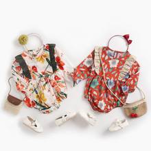 Sanlutoz Long Sleeves Princess Baby Bodysuit Cotton Flowers Baby Girls Bodysuits Cute Newborn Baby Clothes 2024 - buy cheap