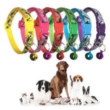 Dog Collar Nylon Delicate Safety Casual Neck Strap Fashion Adjustable Camo Bell Pet Dog Collar Puppy Collar Hot Sale 2024 - buy cheap