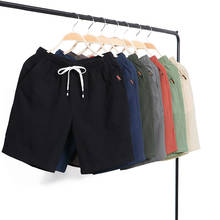 Bingchenxu-pantalones cortos de algodón y cáñamo para hombre, ropa de tendencia coreana, holgados, de ocio, novedad, verano, 5, 2021 2024 - compra barato