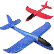 Avião de forma de led, lançamento manual, planador de arremesso, espuma inercial epp, avião de brinquedo, modelo de brinquedo ao ar livre, educacional 2024 - compre barato